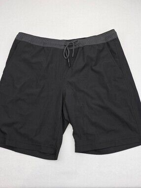 Copper & Oak Men's Black Drawstring Swim/Active All Day Shorts Size Large B-3909